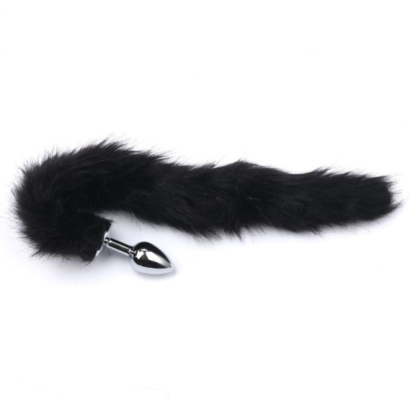 PLUG ANALE PICCOLO IN ACCIAO CON CODA SEX TOY FOX TAIL