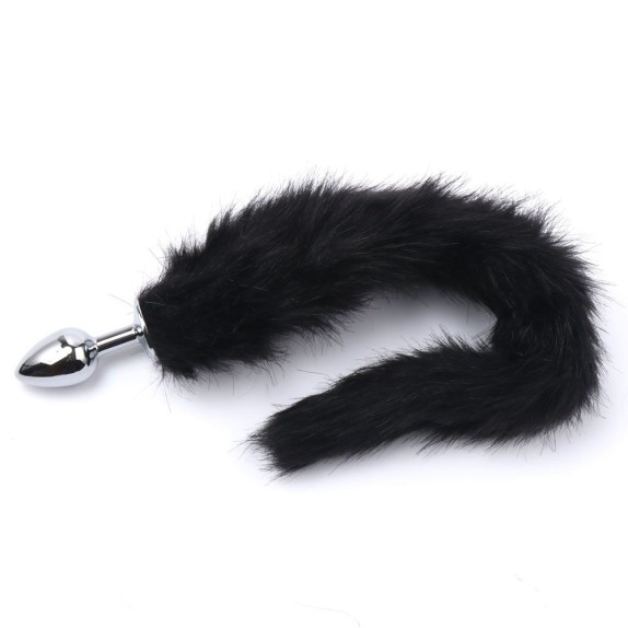 PLUG ANALE PICCOLO IN ACCIAO CON CODA SEX TOY FOX TAIL