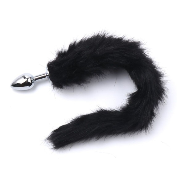 PLUG ANALE PICCOLO IN ACCIAO CON CODA SEX TOY FOX TAIL