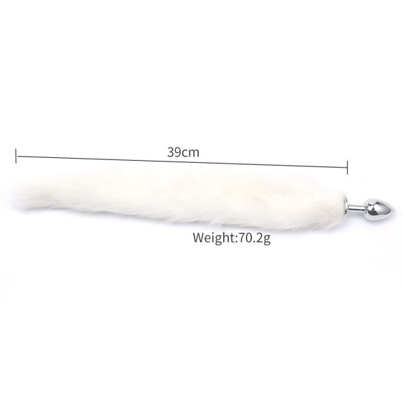 PLUG ANALE PICCOLO IN ACCIAO CON CODA SEX TOY FOX TAIL