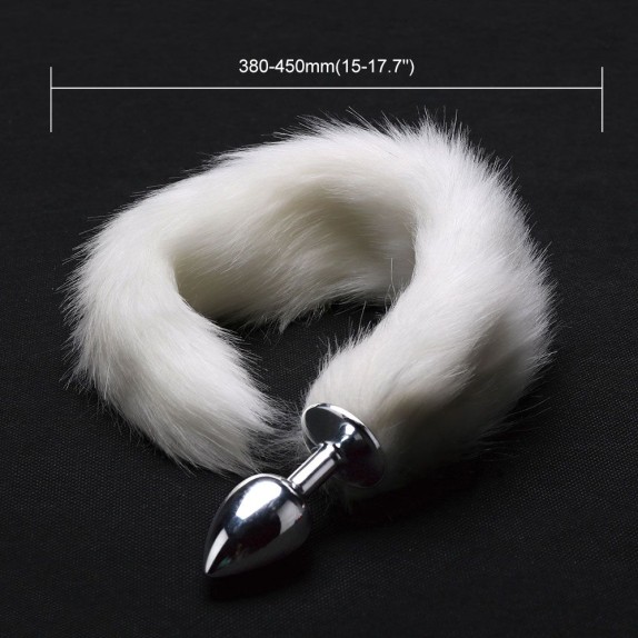 PLUG ANALE PICCOLO IN ACCIAO CON CODA SEX TOY FOX TAIL