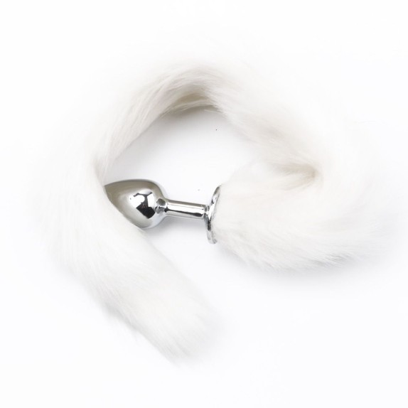 PLUG ANALE PICCOLO IN ACCIAO CON CODA SEX TOY FOX TAIL