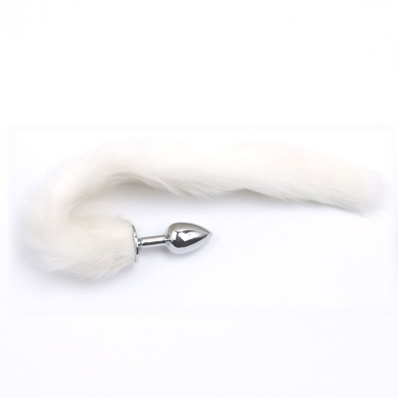 PLUG ANALE PICCOLO IN ACCIAO CON CODA SEX TOY FOX TAIL
