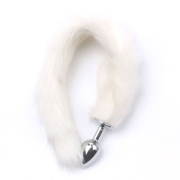PLUG ANALE PICCOLO IN ACCIAO CON CODA SEX TOY FOX TAIL
