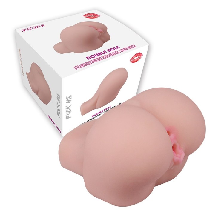 MASTURBATORE PER UOMO CON VAGINA E ANO DOUBLE HOLE 2 2