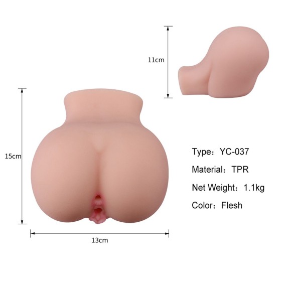 MASTURBATORE PER UOMO CON VAGINA E ANO DOUBLE HOLE 2