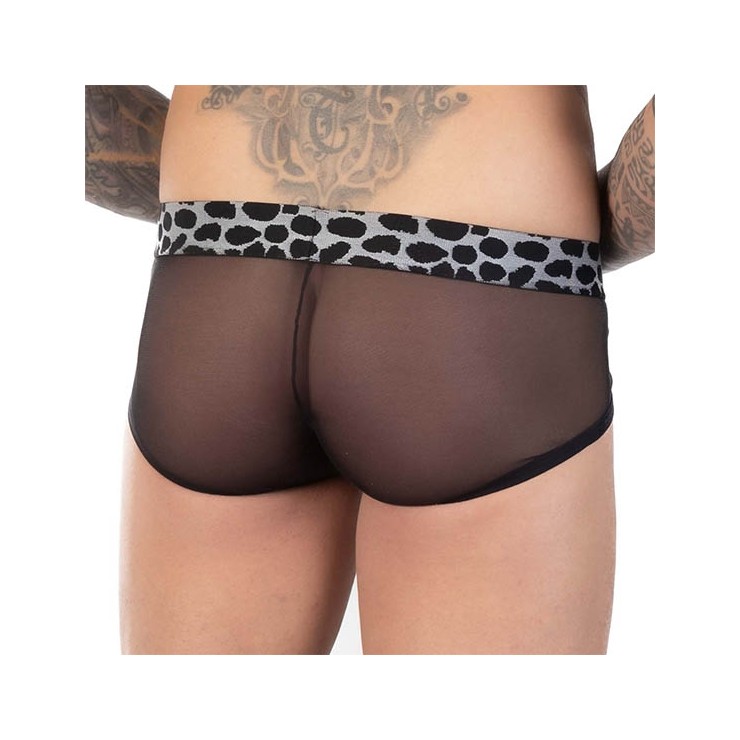 SLIP SEXY UOMO TRASPARENTI CON FASCIA MACULATA EROS... 2