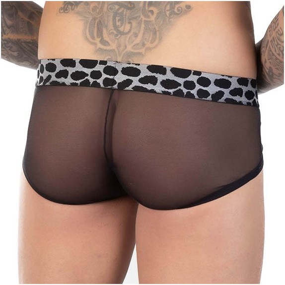 SLIP SEXY UOMO TRASPARENTI CON FASCIA MACULATA EROS VENEZIANI