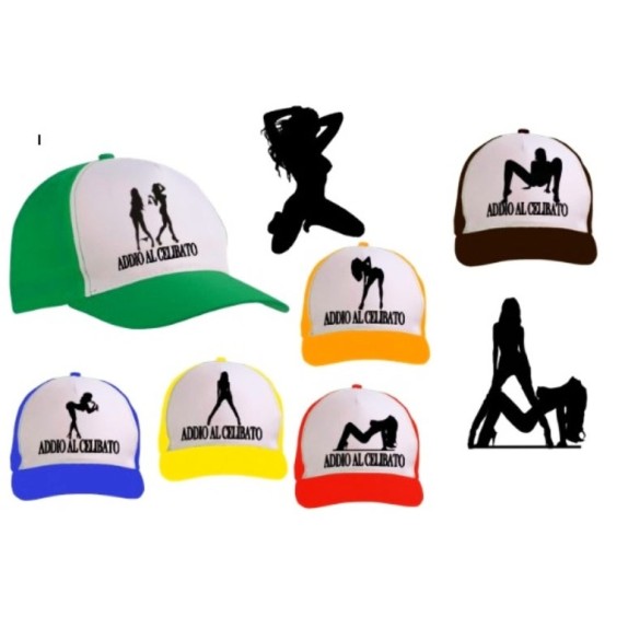CAPPELLINO DA BASEBALL ADDIO AL CELIBATO IN DIVERSI COLORI