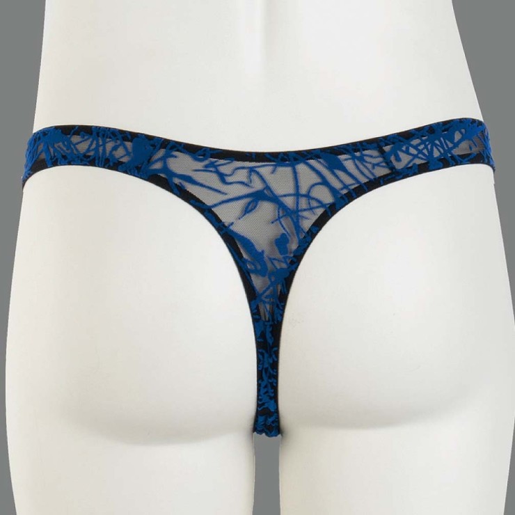 PERIZOMA SEXY UOMO SGANCIABILE CON RILIEVI BLU ELETTRICO... 2