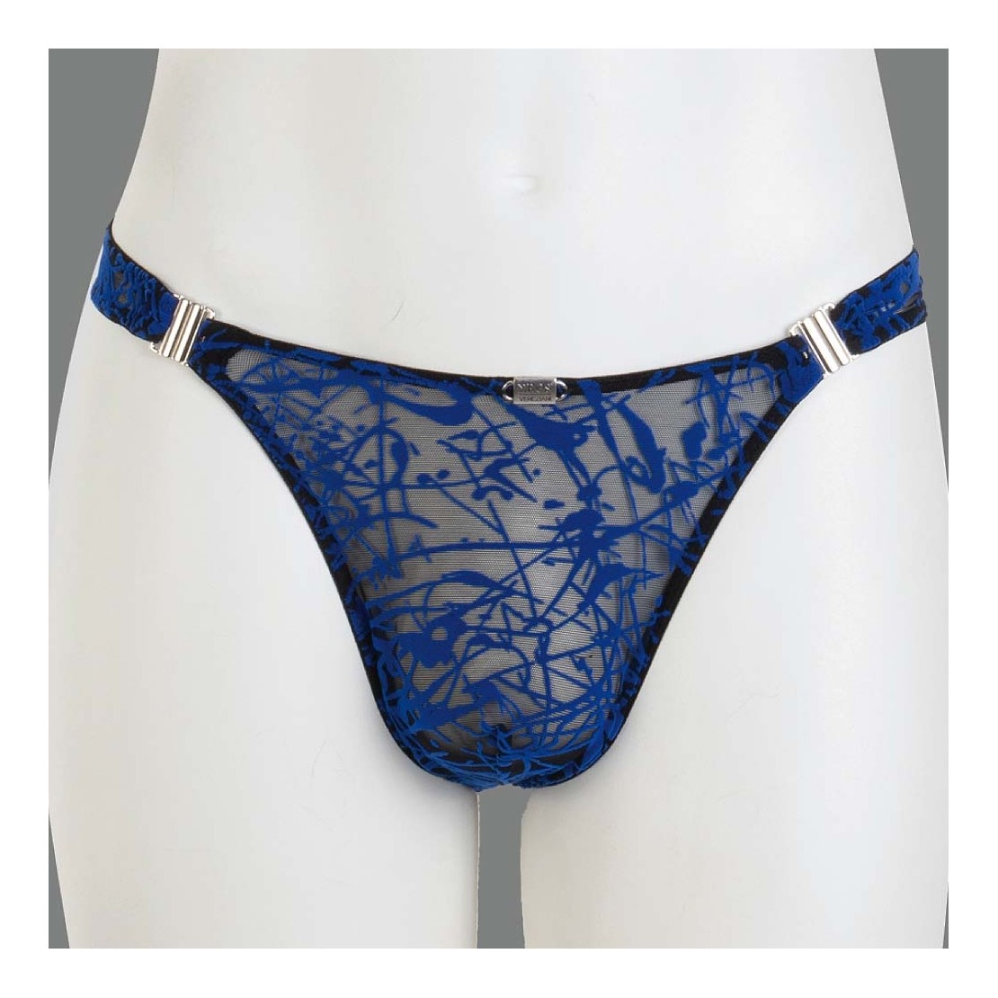 PERIZOMA SEXY UOMO SGANCIABILE CON RILIEVI BLU...