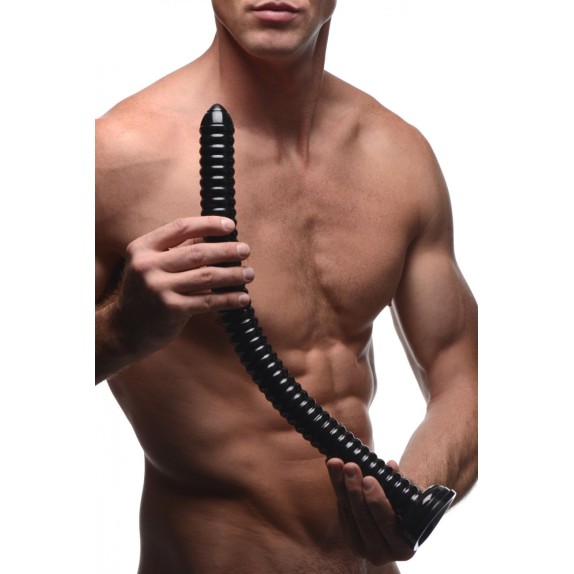 PLUG-DILDO ANALE CM. 30 SEX TOY HOSED RIBBED