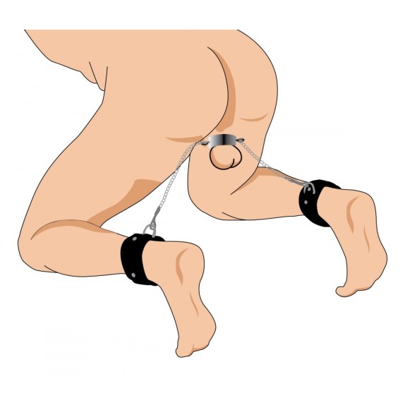 SCHIACCIA TESTICOLI PER GIOCHI SADOMASO SEX TOY HELL'S TETHER