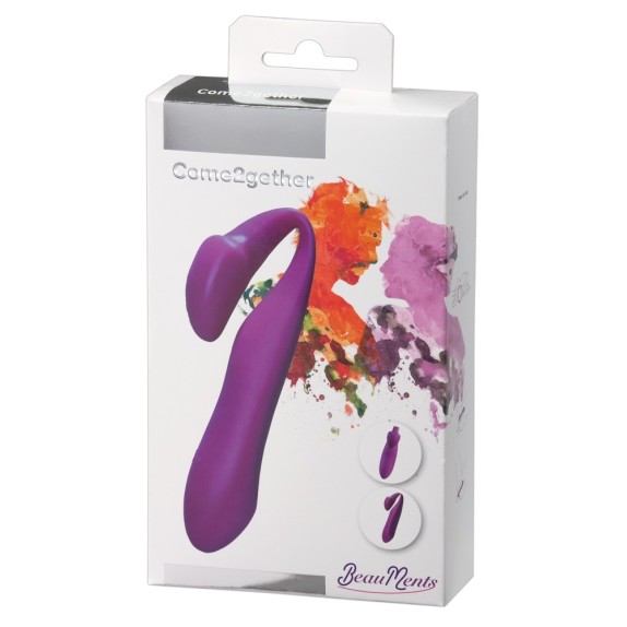 VIBRATORE DOPPIO PER GIOCHI DI COPPIA SEX TOY COME2GETHER