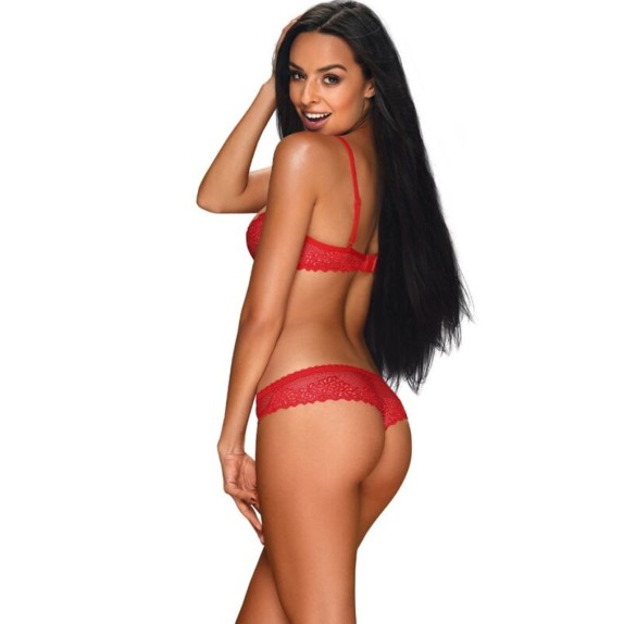 COMPLETO INTIMO SEXY PER DONNA APERTO SUL CAVALLO ALABASTRA SET