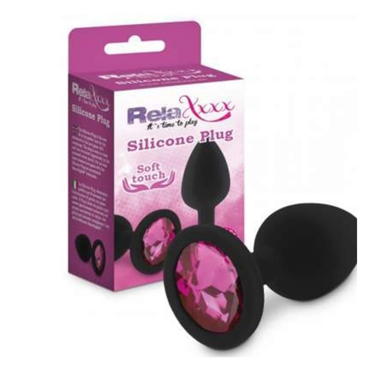TAPPO ANALE MEDIO O PICCOLO IN SILICONE SEX TOY CON GIOIELLO
