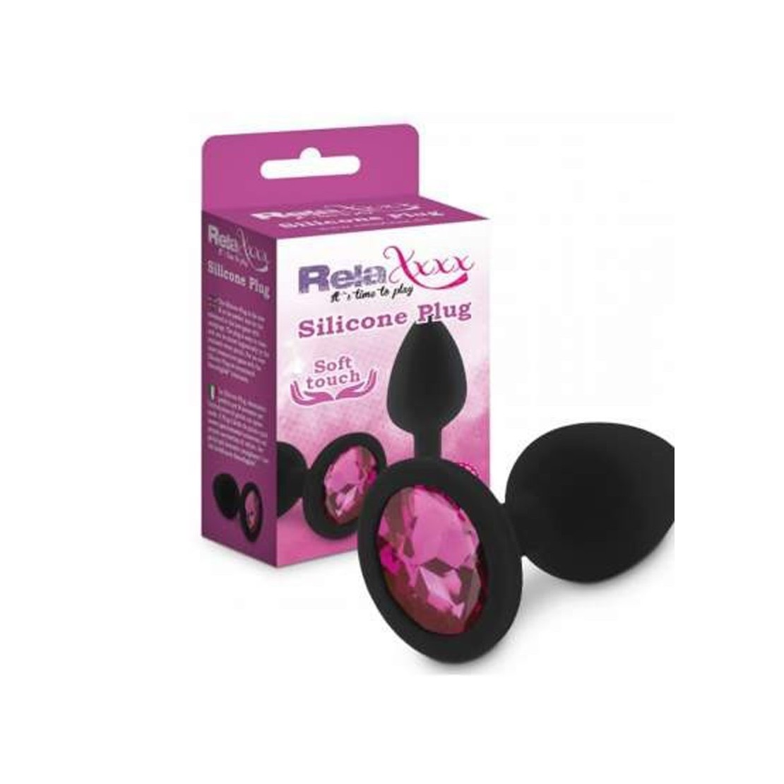 TAPPO ANALE MEDIO IN SILICONE SEX TOY CON GIOIELLO