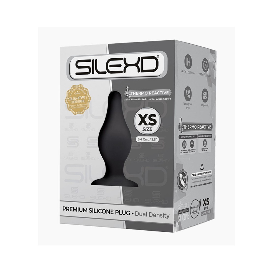 PLUG ANALE PICCOLO IN SILICONE TERMOREATTIVO...