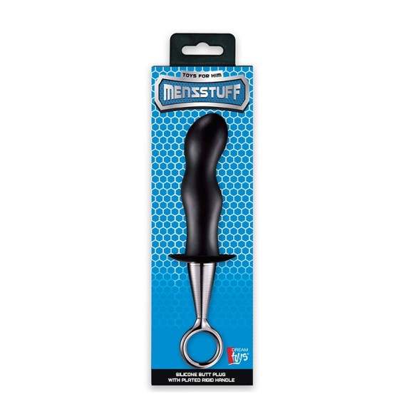 PLUG ANALE IN SILICONE SEX TOY CON IMPUGNATURA RIGIDA MENZSTUFF