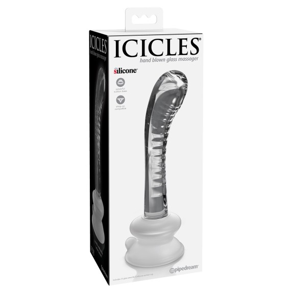 DILDO IN VETRO PER STIMOLAZIONE PUNTO G SEX TOY ICICLES NR. 88