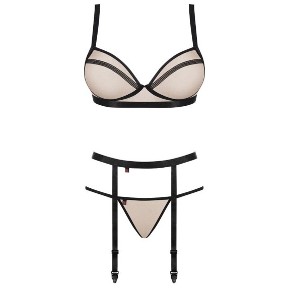 COMPLETO INTIMO SEXY PER DONNA TRE PEZZI NUDELIA