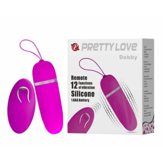 OVETTO VAGINALE VIBRANTE CON TELECOMANDO SEX TOY DEBBY
