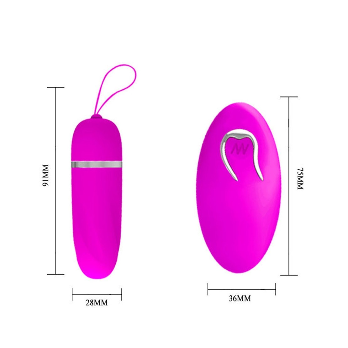 OVETTO VAGINALE VIBRANTE CON TELECOMANDO SEX...