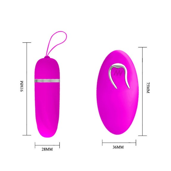 OVETTO VAGINALE VIBRANTE CON TELECOMANDO SEX TOY DEBBY