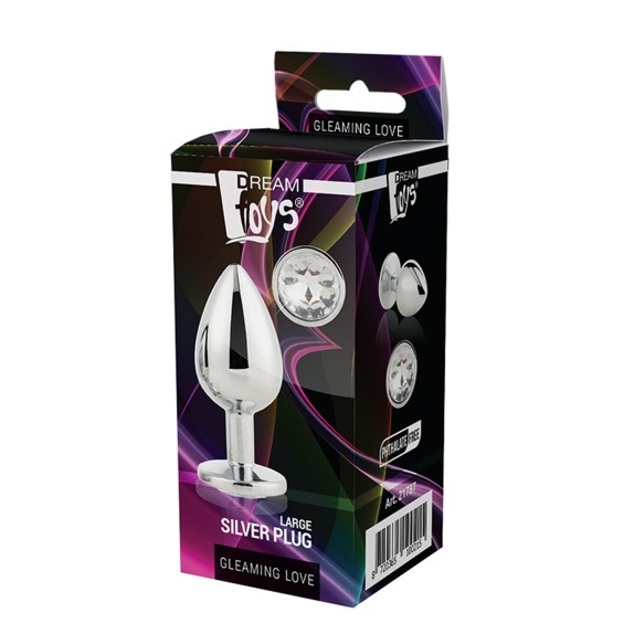 PLUG TAPPO ANALE IN ALLUMINIO CON GIOIELLO SEX TOY GLEAMING LOVE