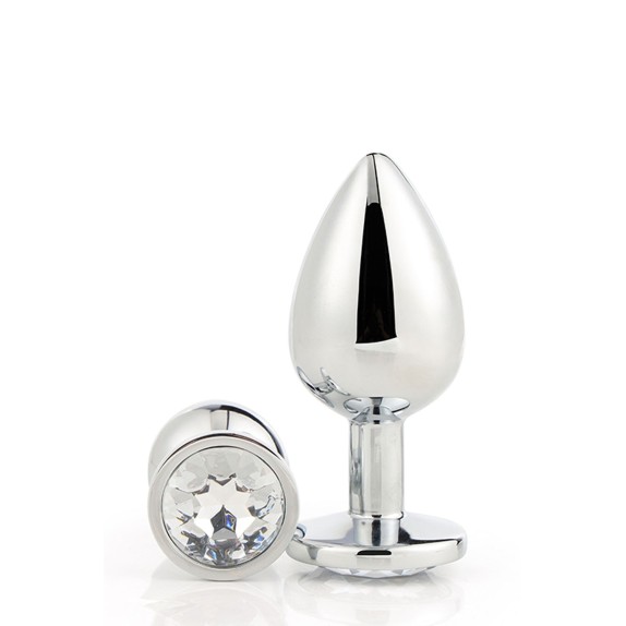 PLUG TAPPO ANALE IN ALLUMINIO CON GIOIELLO SEX TOY GLEAMING LOVE