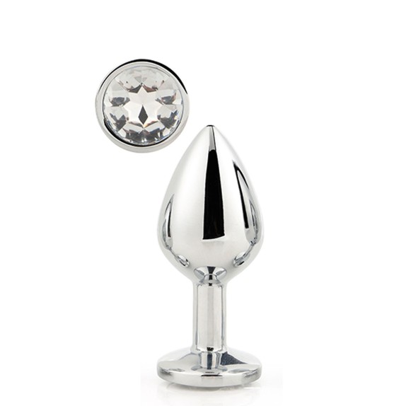 PLUG TAPPO ANALE IN ALLUMINIO CON GIOIELLO SEX TOY GLEAMING LOVE