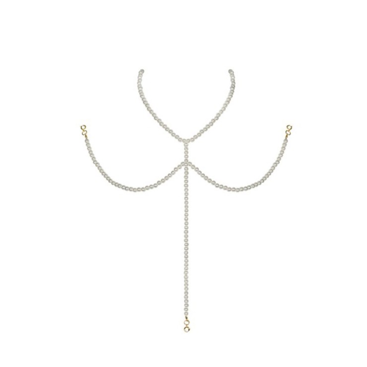 COLLANA SEXY DI PERLINE PER REGGISENO A757 OBSESSIVE 2