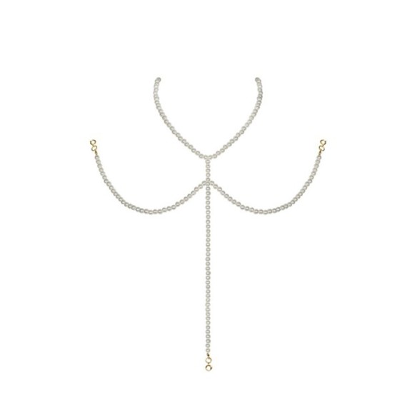 COLLANA SEXY DI PERLINE PER REGGISENO A757 OBSESSIVE