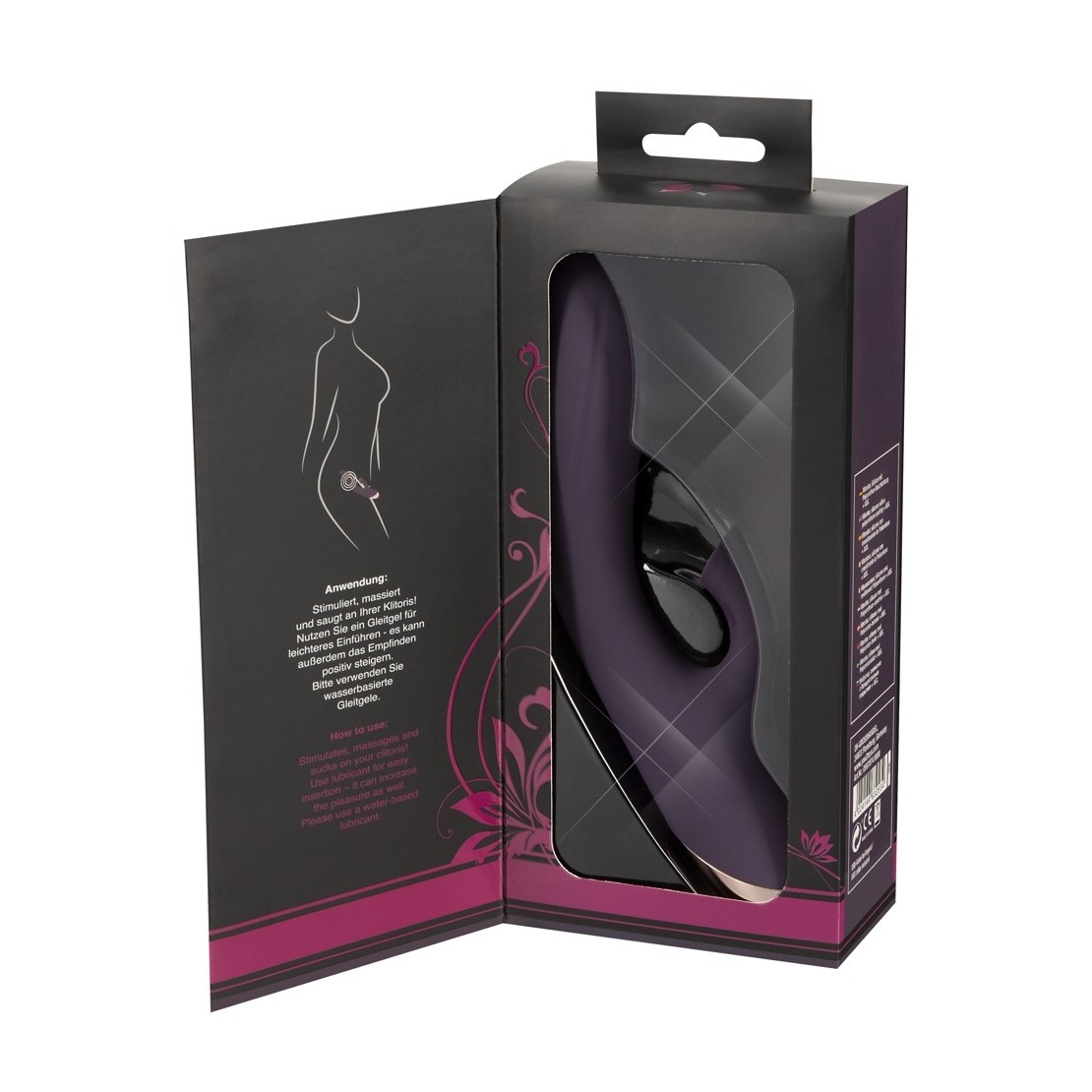 VIBRATORE RABBIT CON ASPIRA CLITORIDE SEX TOY...