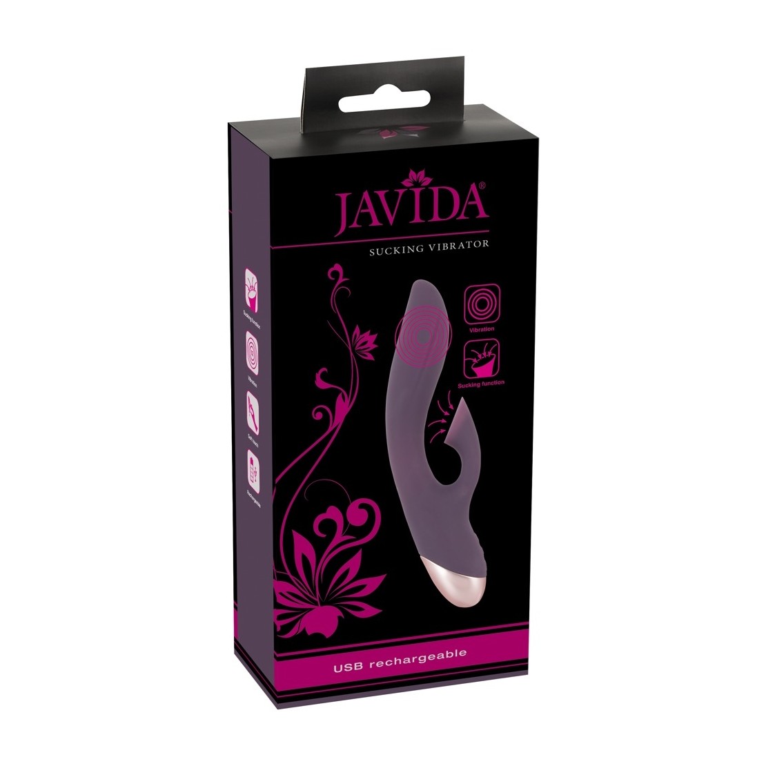 VIBRATORE RABBIT CON ASPIRA CLITORIDE SEX TOY...