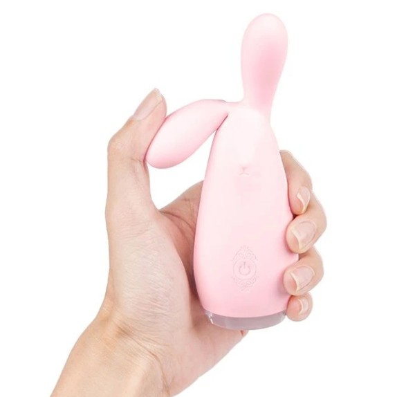 STIMOLATORE CLITORIDEO CON ORECCHIETTE SEX TOY RICARICABILE TICKLING BUNNY