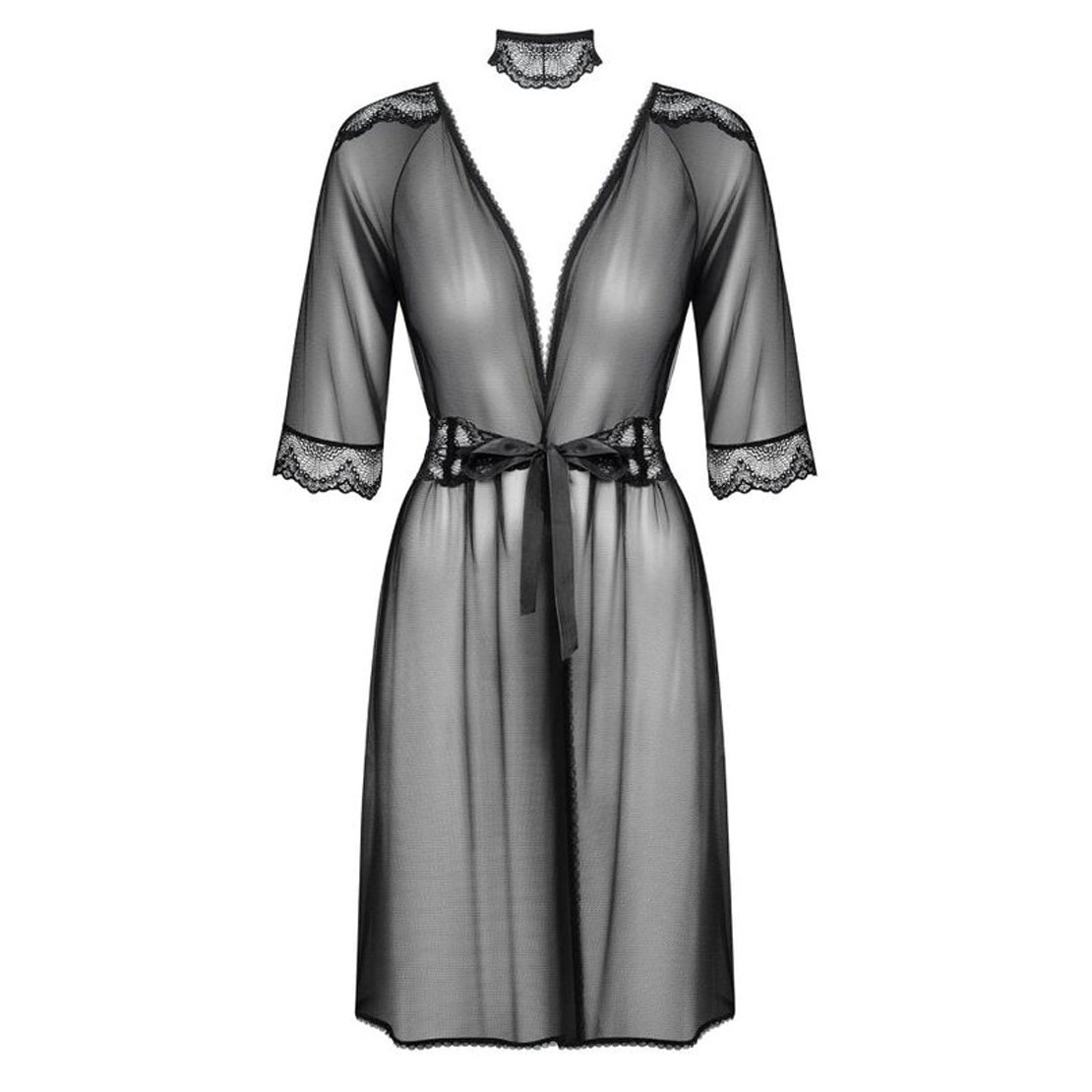 VESTAGLIA SEXY PER DONNA TRASPARENTE CON...