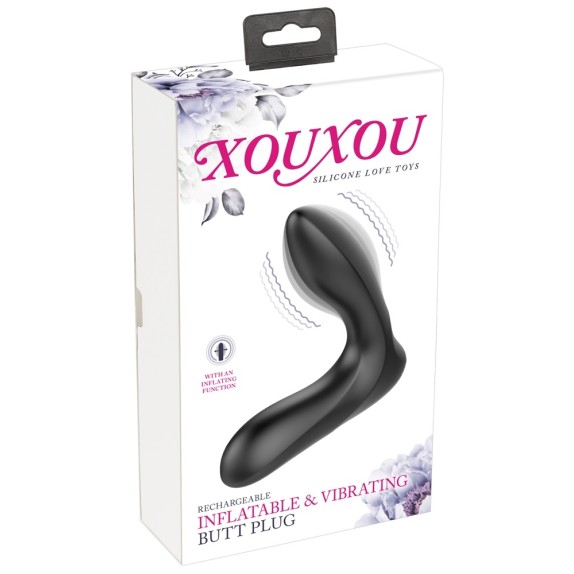 VIBRATORE PROSTATICO GONFIABILE SEX TOY INFLATABLE & VIBRATING BUTT PLUG