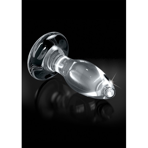 PLUG ANALE IN VETRO CON VENTOSA REMOVIBILE ICICLES