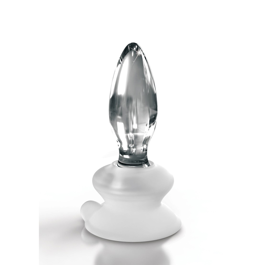 PLUG ANALE IN VETRO CON VENTOSA REMOVIBILE ICICLES