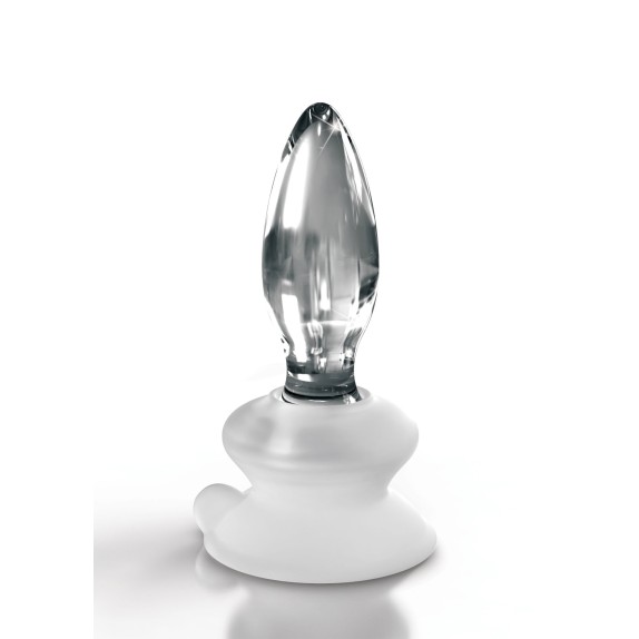 PLUG ANALE IN VETRO CON VENTOSA REMOVIBILE ICICLES