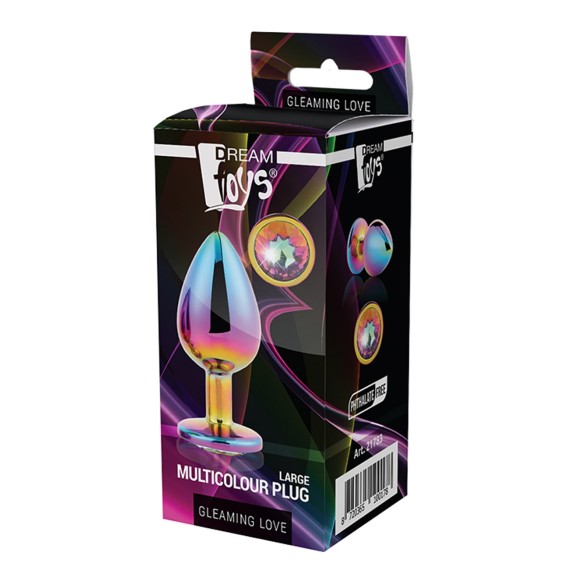 PLUG ANALE MULTICOLOUR CON GIOIELLO SEX TOY GLEAMING LOVE