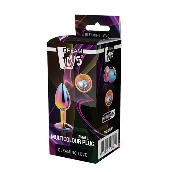 PLUG ANALE MULTICOLOUR CON GIOIELLO SEX TOY GLEAMING LOVE