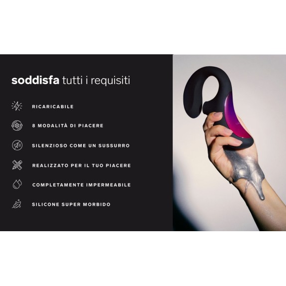 VIBRATORE DOPPIO CON ASPIRA CLITORIDE SEX TOY ENIGMA LELO