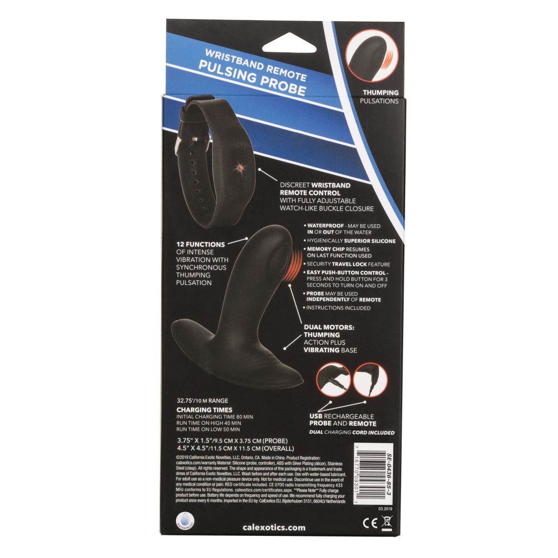 VIBRATORE STIMOLATORE PROSTATICO PULSANTE SEX...