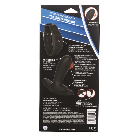 VIBRATORE STIMOLATORE PROSTATICO PULSANTE SEX TOY ECLIPSE
