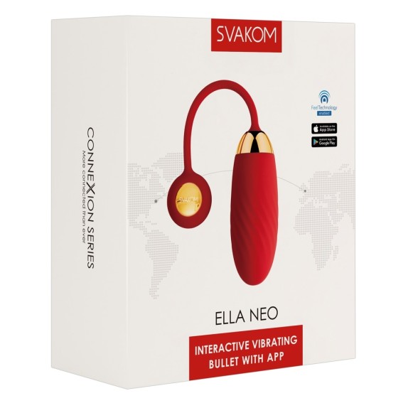 OVETTO VAGINALE VIBRANTE CON APPLICAZIONE SEX TOY ELLA NEO