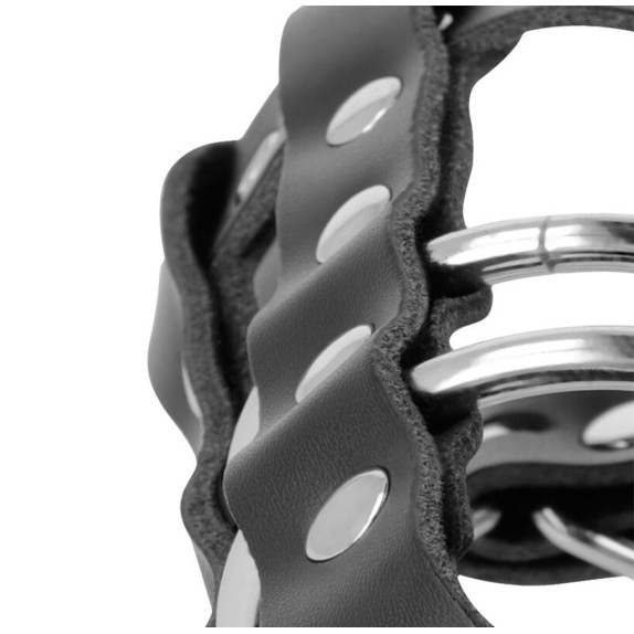 CINTURA GABBIA DI CASTITA' PER UOMO SEX TOY IN PELLE