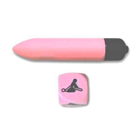 KIT SEXY PER GIOCHI DI COPPIA CON VIBRATORE E DADO SECRET PLAY