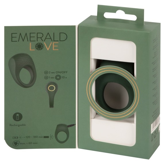 ANELLO VIBRANTE PER STIMOLAZIONE CLITORIDE SEX TOY EMERALD LOVE